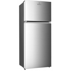 Yorx Top Mount Refrigerator 2 Doors No Frost 9 Cu.Ft 255 Liter Silver